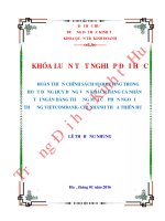Hoàn thiện chính sách marketing trong hoạt động huy động vốn khách hàng cá nhân tại ngân hàng thương mại cổ phần ngoại thương vietcombank  chi nhánh thừa thiên huế 