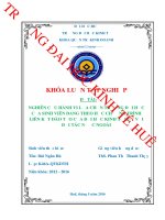 Nghiên cứu hành vi lựa chọn trường đại học của sinh viên đang theo học chương trình liên kết đào tạo của đại học kinh tế huế với đối tác nước ngoài 