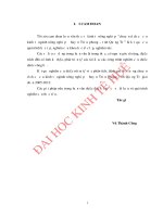 Chuyển dịch cơ cấu kinh tế ngành nông nghiệp ở huyện triệu phong, tỉnh quảng trị 