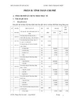 Tính toán chi phí kinh tế xây dựng nhà cao tầng 