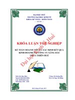 Kế toán doanh thu và xác định kết quả kinh doanh tại công ty xăng dầu thừa thiên huế 