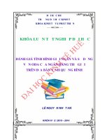 Đánh giá tình hình giải ngân và sử dụng vốn ODA của ngân hàng thế giới trên địa bàn tỉnh quảng bình 