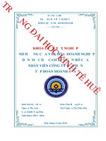 Ảnh hưởng của văn hóa doanh nghiệp đến mức độ cam kết gắn bó với tổ chức của nhân viên tại công ty cổ phần tập đoàn hoành sơn 