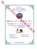 Phân tích các yếu tố ảnh hưởng đến động lực làm việc của nhân viên tại công ty cổ phần HUETRONICS 