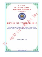 Đánh giá hiệu quả kinh tế chăn nuôi lợn thịt của các nông hộ trên địa bàn huyện tuyên hóa, tỉnh quảng bình 