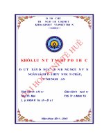 Đầu tư xây dựng cơ bản bằng nguồn vốn ngân sách tại huyện diễn châu, tỉnh nghệ an 