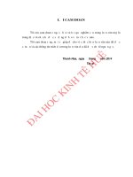 Đánh giá sự hài lòng của khách hàng sử dụng dịch vụ vận tải hành khách công cộng bằng xe buýt của công ty cổ phần xe khách thanh hóa 