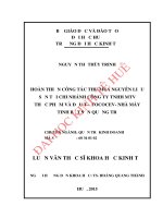 Hoàn thiện công tác thu mua nguyên liệu sắn tại chi nhánh công ty TNHH MTV thực phẩm và đầu tư FOCOCEV  nhà máy tinh bột sắn quảng trị 