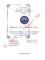 Đánh giá thực trạng sử dụng đất nông nghiệp tại xã trường xuân, huyện quảng ninh, tỉnh quảng bình 