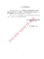 Hoàn thiện chính sách đãi ngộ nhân sự ở công ty trách nhiệm hữu hạn nhà nước một thành viên xây dựng và cấp nước thừa thiên huế 