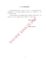 Nghiên cứu giá trị cảm nhận của khách hàng về dịch vụ thông tin di động của mobifone huế 