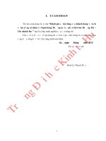 Đánh giá sự hài lòng của khách hàng về dịch vụ tín dụng cá nhân tại ngân hàng thương mại cổ phần sài gòn thương tín – chi nhánh huế 