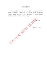 Các giải pháp nâng cao hiệu quả kinh tế   xã hội của việc sản xuất rau an toàn tại thành phố đông hà, tỉnh quảng trị 