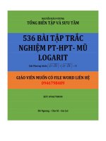 536 BAI TAP TRAC NGHIEM PT HPT  MU LOGA