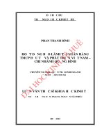 Hoạt động bảo lãnh tại ngân hàng thương mại cổ phần đầu tư và phát triển việt nam   chi nhánh quảng bình 