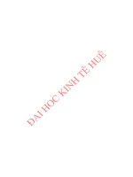 Hiệu quả sản xuất kinh doanh của các doanh nghiệp xây dựng trên địa bàn thành phố đông hà, tỉnh quảng trị 