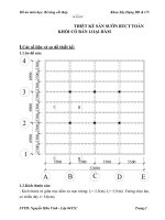 Tiểu luận thiết kế sàn sườn bê tông cốt thép toàn khối có bản loại dầm 
