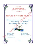 Đánh giá hiệu quả kinh tế sản xuất cà phê của các nông hộ ở xã phú xuân huyện krông năng tỉnh đắk lắk 