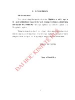 Nghiên cứu ảnh hưởng của thương hiệu mobifone đến quyết định lựa chọn mang viễn thông của khách hàng trên địa bàn thừa thiên huế 