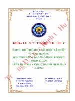 Đánh giá hiệu quả kinh tế hoạt động trồng hoa trên địa bà xã hòa phước, hòa liên – huyện hòa vang – thành phố đà nẵng 