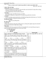 Giáo án hóa học tiết 70 luyện tập về kim loại kiềm và kim loại kiềm thổ