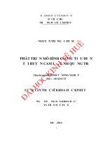 Phát triển mô hình cao su tiểu điền tại huyện cam lộ, tỉnh quảng trị 