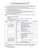 Yêu cầu chung khi xây dựng một chủ đề dạy học theo phát triển năng lực