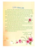 Hiệu quả sản xuất và thị trường tiêu thụ cam tại xã minh hợp, huyện quỳ hợp, tỉnh nghệ an 