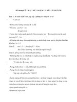 Đề cương kỹ THUẬT xét NGIỆM cơ bản có TRẢ lời 