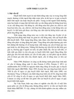 Luận văn nghiên cứu hoạt tính một số yếu tố đông máu và kháng đông sinh lý trên bệnh nhân huyết khối tĩnh mạch sâu full