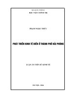 Phát triển kinh tế biển ở thành phố Hải Phòng