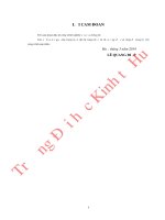 Phân tích chuỗi giá trị sản phẩm cà phê tại huyện hướng hóa, tỉnh quảng trị 