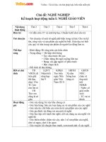 Giáo án mầm non đề tài: Nghề giáo viên