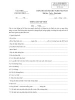 Mẫu số 01/TB-SDDPNN: Thông báo nộp thuế nhà đất