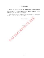 Hoạch định chiến lược kinh doanh của công ty cổ phần tư vấn và tài nguyên môi trường đông hà giai đoạn 2016 2020 