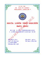 Hiệu quả sản xuất kinh doanh cao su của công ty TNHH MTV cao su quảng trị giai đoạn 2012 2014 