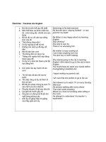 Bài tập về danh động từ