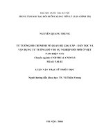 Tư tưởng hồ chí minh và quan hệ giai cấp dân tộc và vận dụng tư tưởng đó vào sự nghiệp đổi mới ở việt nam hiện nay 