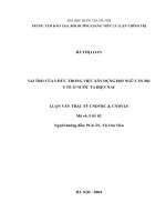 Vai trò của y đức trong việc xây dựng đội ngũ cán bộ y tế ở nước ta hiện na 