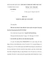 sáng kiến đổi mới cách thức tổ chức hội thi tuyên truyền viên giỏi về học tập làm theo tấm gương đạo đức hồ chí minh 