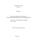 Cơ chế trách nhiệm của chính phủ và các thành viên chính phủ trong nhà nước pháp quyền 