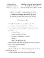 sáng kiến cần nâng cao chất lượng đội ngũ giảng viên, báo cáo viên tại trung tâm bồi dưỡng chính trị huyện trần văn thời 