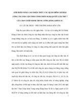 Sáng kiến góp phần nâng cao nhận thức các quan điểm chỉ đạo công tác dân vận theo tinh thần nghị quyết lần thứ 7 của ban chấp hành trung ương đảng khóa xi 
