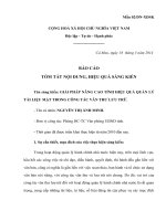 Sáng kiến giải pháp nâng cao tính hiệu quả quản lý tài liệu mật trong công tác văn thư lưu trữ 