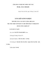 Sáng kiến đổi mới, nâng cao chất lượng, hiệu quả việc thực hiện chỉ thị 03 của bộ chính trị và nghị quyết trung ương 4 khóa xi 