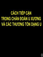 CÁCH TIẾP cận TRONG CHẨN đoán u XƯƠNG và các THƯƠNG tổn DẠNG u 