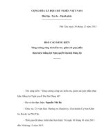 sáng kiến tăng cường công tác kiểm tra, giám sát góp phần thực hiện thắng lợi nghị quyết đại hội đảng bộ 