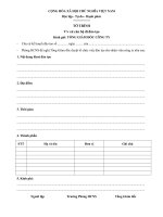 Mẫu tờ trình về việc cử cán bộ đi đào tạo