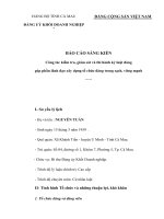 sáng kiến công tác kiểm tra, giám sát và thi hành kỷ luật đảng góp phần lãnh đạo xây dựng tổ chức đảng trong sạch, vững mạnh 