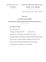 sáng kiến cải cách thủ tục hành chính theo cơ chế một cửa liên thông tại uỷ ban nhân dân huyện trần văn thời 